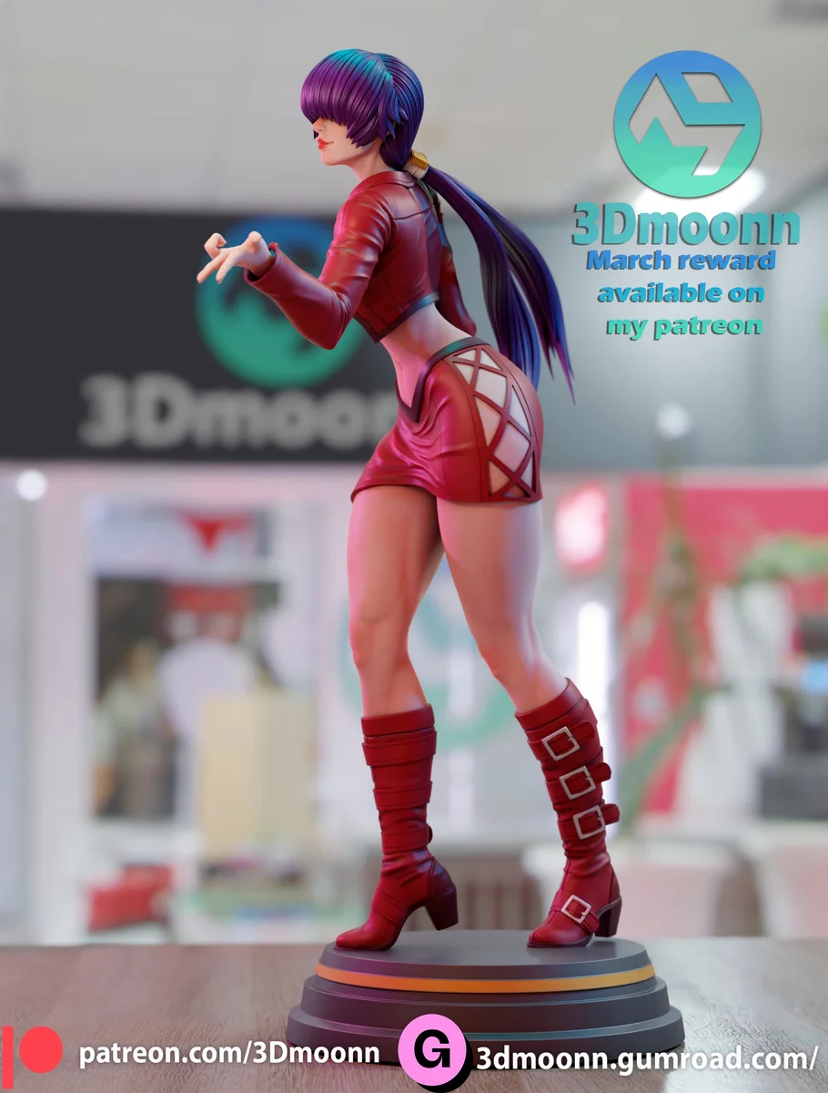 Shermie | Fan Art | 3D Printed Resin Model Garage Kit | *Un-Painted* | 3DMoon 4