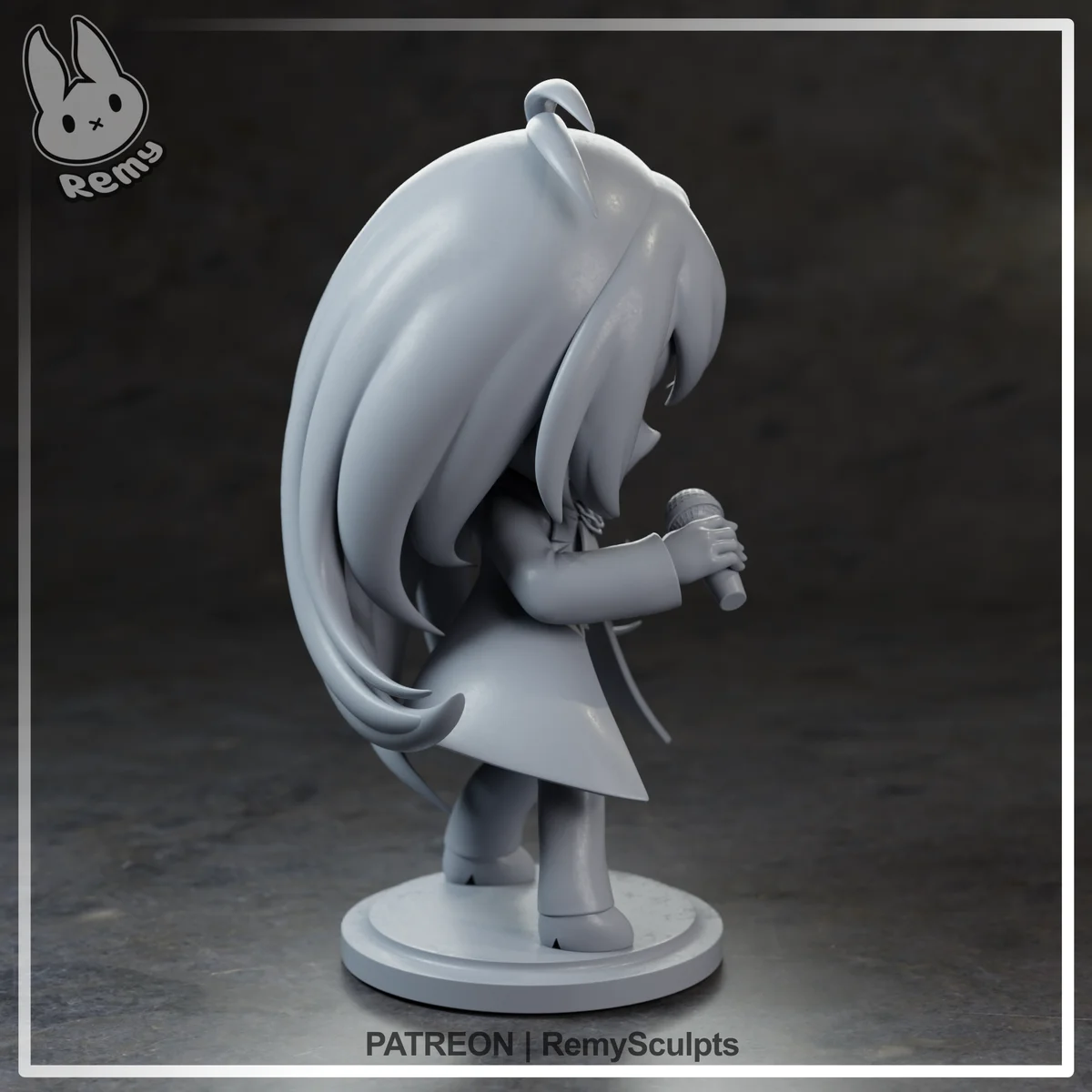 Chibi Ado | Fan Art | 3D Printed Resin Model Garage Kit | *Un-Painted* | Remy Sculpts 8
