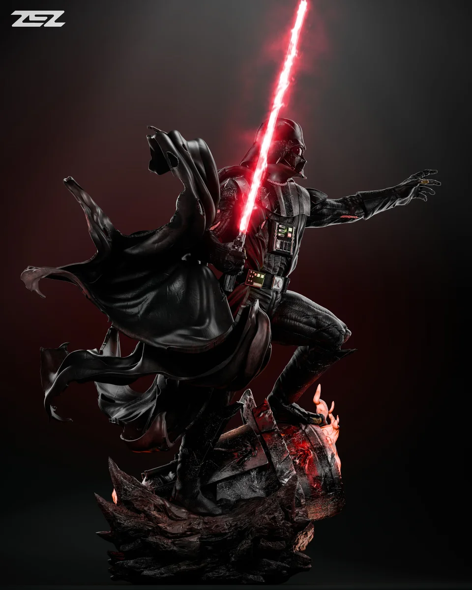 Darth Vader | Fan Art | 3D Printed Resin Model Garage Kit | *Un-Painted* | ZEZ Studio 7