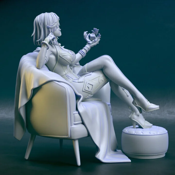 Yelan | Fan Art | 3D Printed Resin Model Garage Kit | *Un-Painted* | Chuya Factory 10