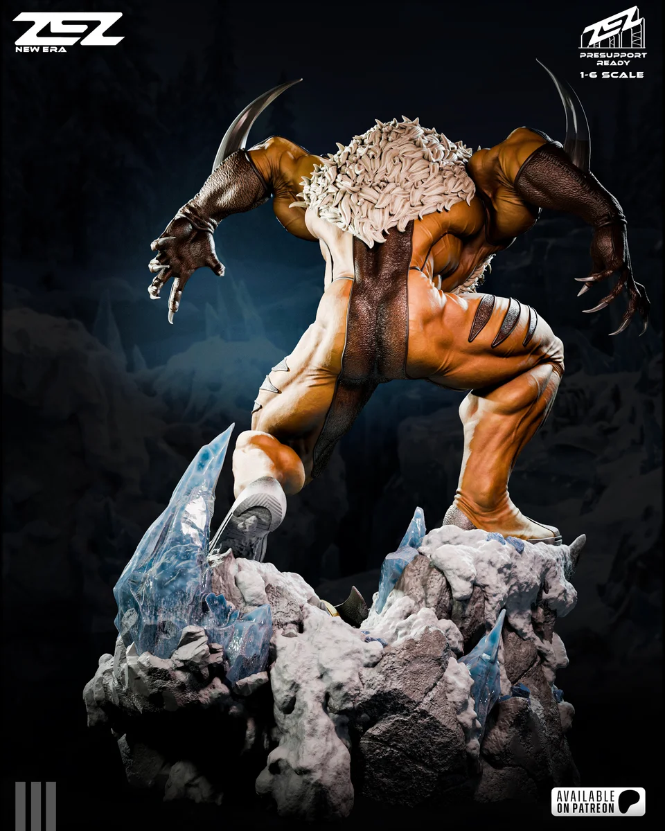 Sabretooth | Fan Art | 3D Printed Resin Model Garage Kit | *Un-Painted* | ZEZ Studio 4