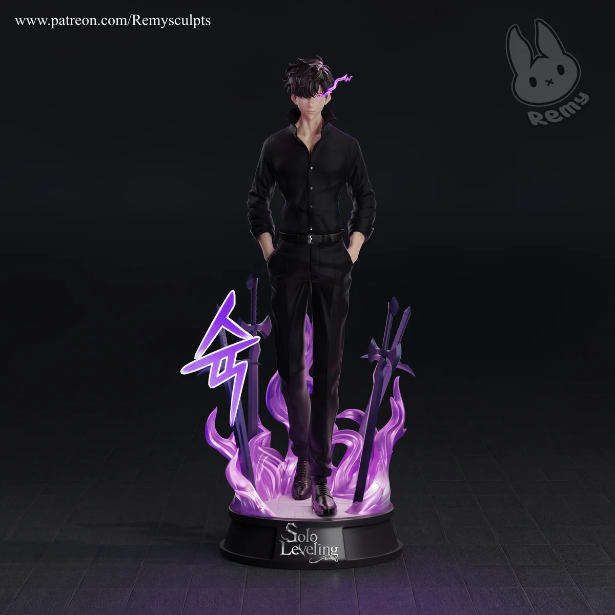 Sun Jin Woo | Fan Art | 3D Printed Resin Model Garage Kit | *Un-Painted* | Remy Sculpts