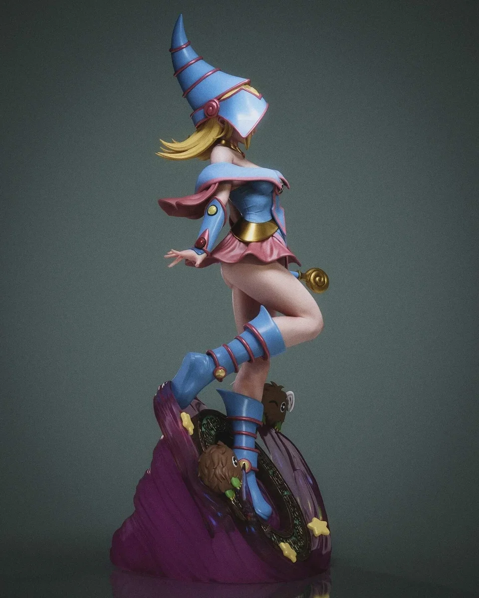 Dark Magician Girl | Fan Art | 3D Printed Resin Model Garage Kit | *Un-Painted* | Abe3D 7