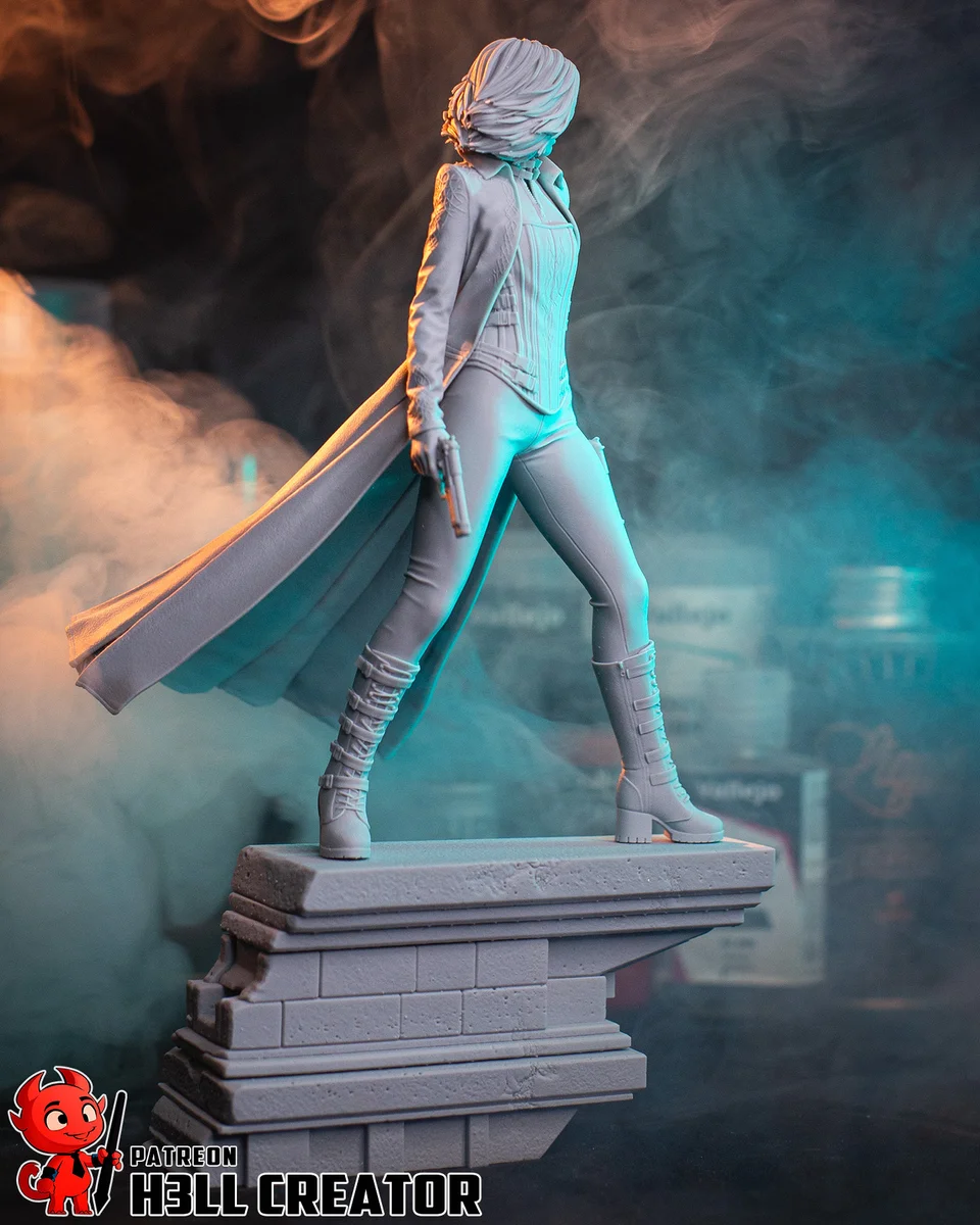 Selene | Fan Art | 3D Printed Resin Model Garage Kit | *Un-Painted* | H3LL Creator 12