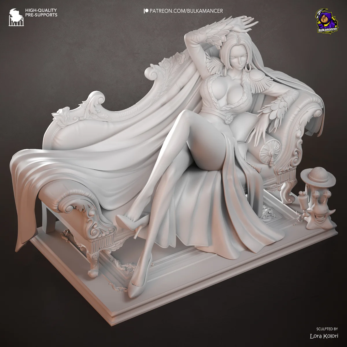 Boa Hancock | Fan Art | 3D Printed Resin Model Garage Kit | *Un-Painted* | Bulkamancer 15