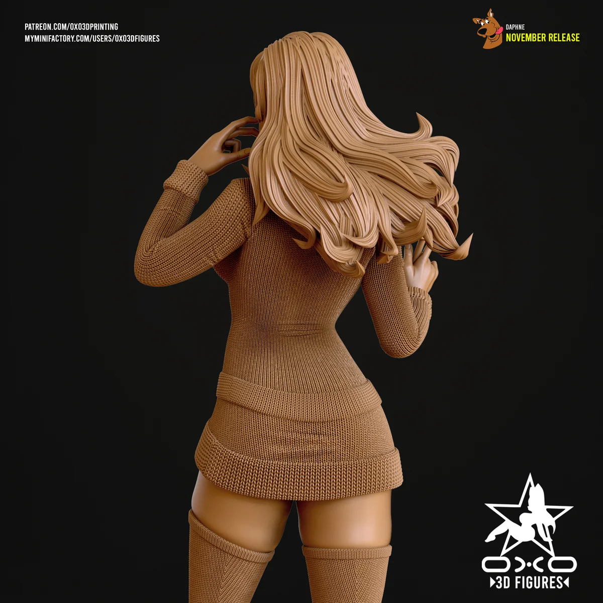 Daphne | Fan Art | 3D Printed Resin Model Garage Kit | *Un-Painted* | OXO3D 7