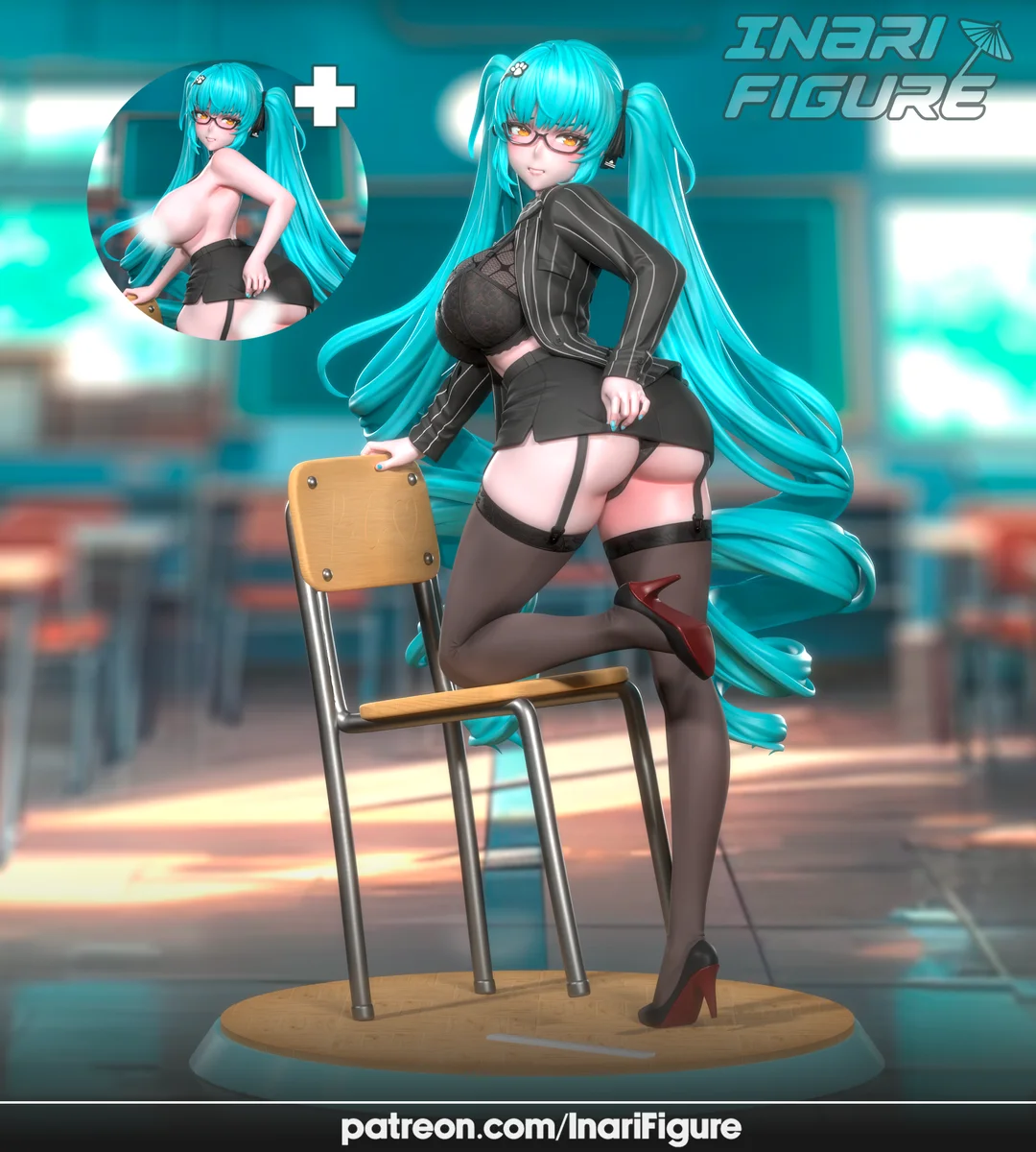 Privaty | Fan Art | 3D Printed Resin Model Garage Kit | *Un-Painted* | Inari Figure 3