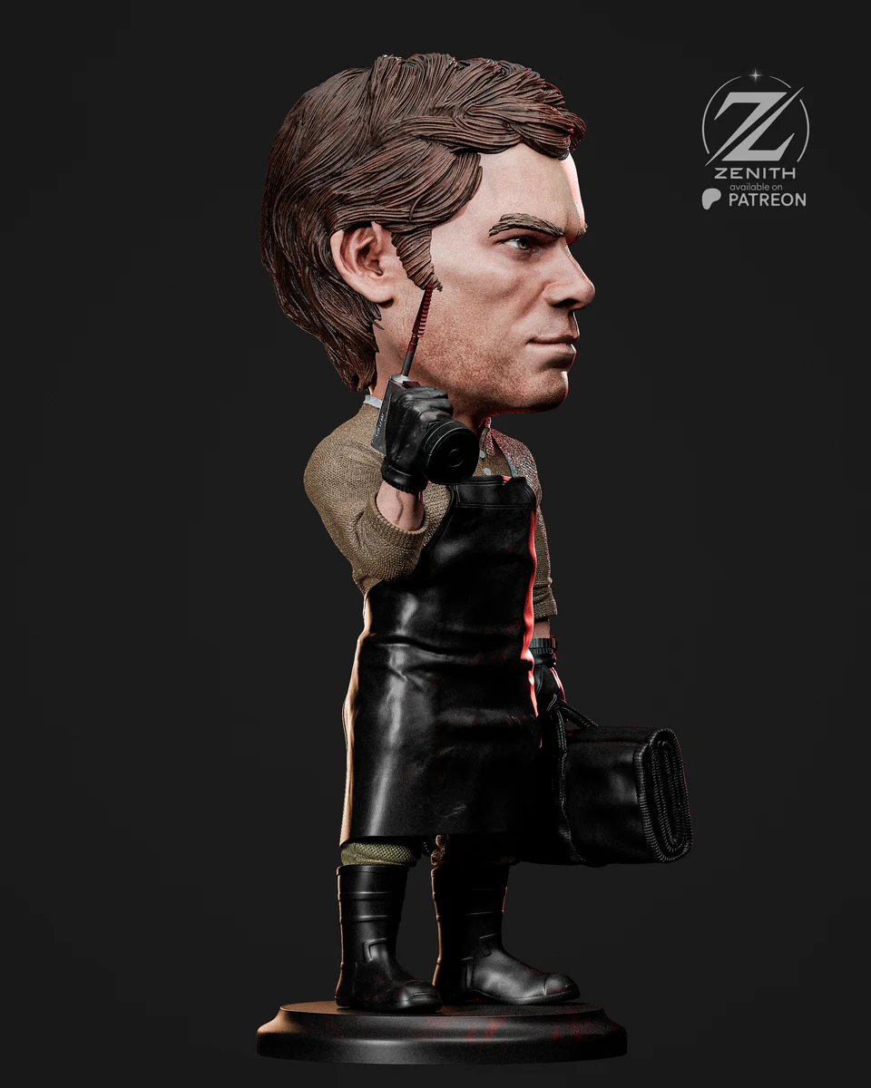 Chibi Dexter | Fan Art | 3D Printed Resin Model Garage Kit | *Un-Painted* | Zenith Studios 5