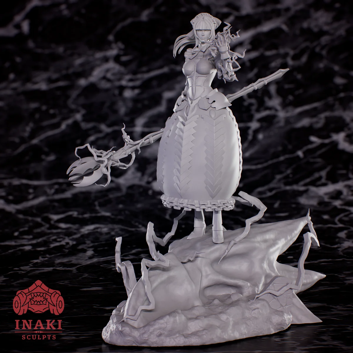 Narberal Gamma | Fan Art | 3D Printed Resin Model Garage Kit | *Un-Painted* | Inaki Sculpts 3