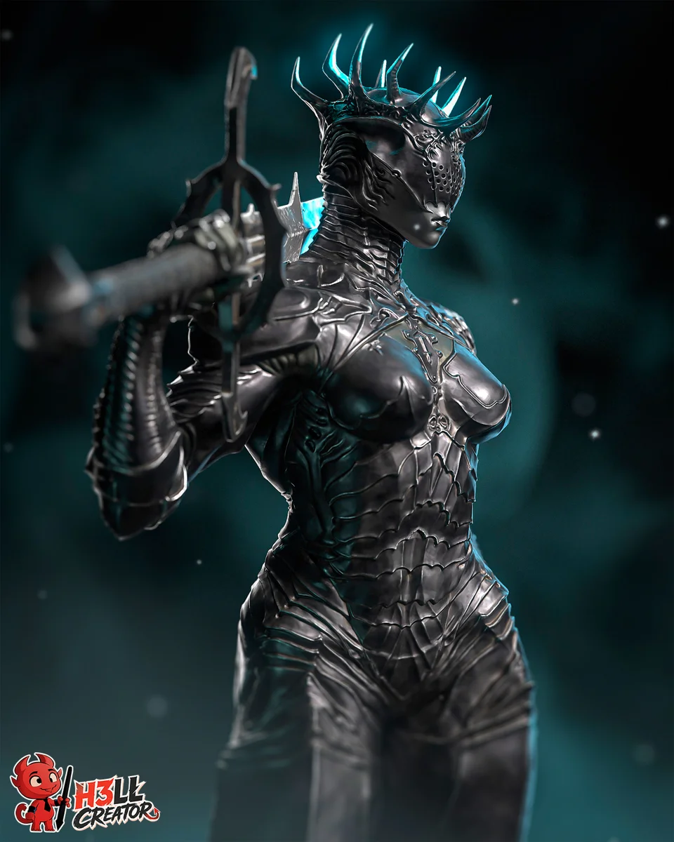 Proxima the Broodseeker | Fan Art | 3D Printed Resin Model Garage Kit | *Un-Painted* | H3LL Creator 3