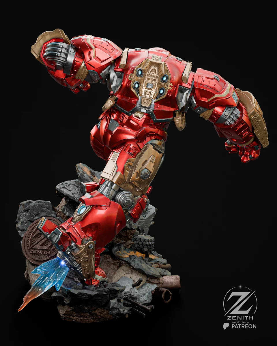 Hulkbuster | Fan Art | 3D Printed Resin Model Garage Kit | *Un-Painted* | Zenith Studios 6