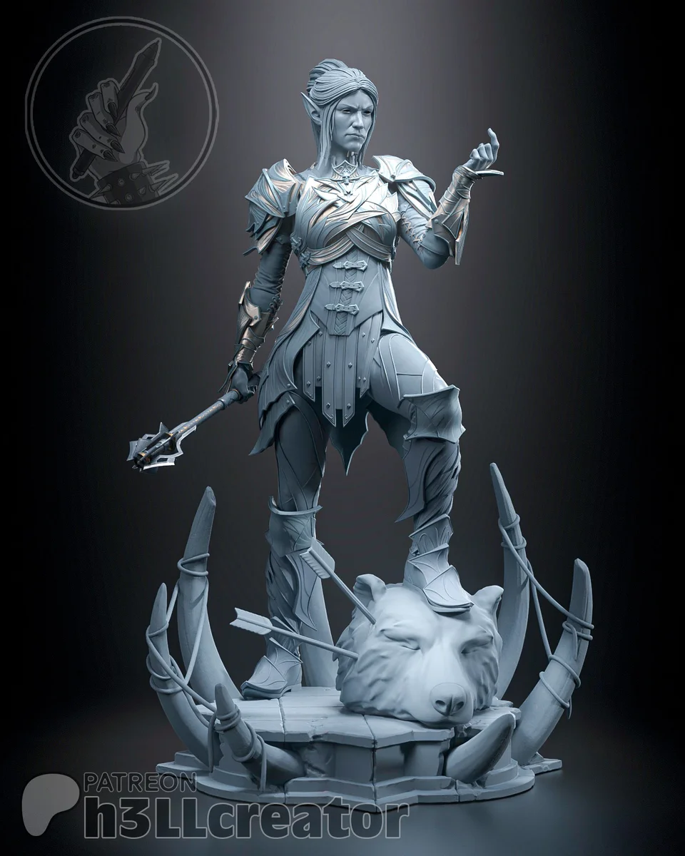 Minthara | Fan Art | 3D Printed Resin Model Garage Kit | *Un-Painted* | H3LL Creator 8