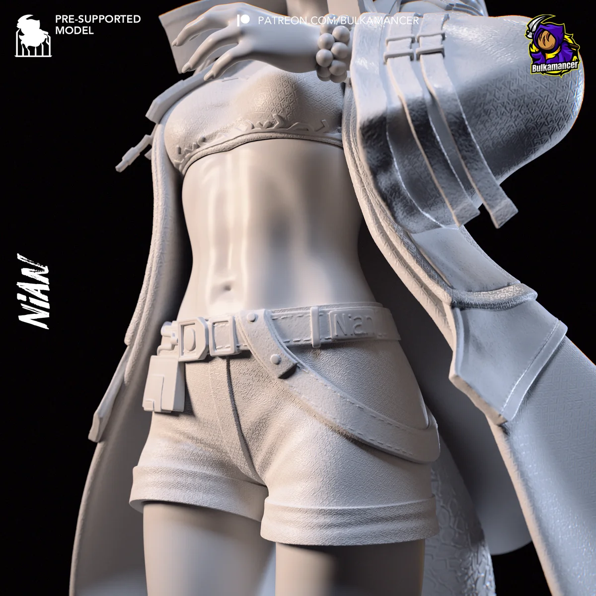 Nian | Fan Art | 3D Printed Resin Model Garage Kit | *Un-Painted* | Bulkamancer 6