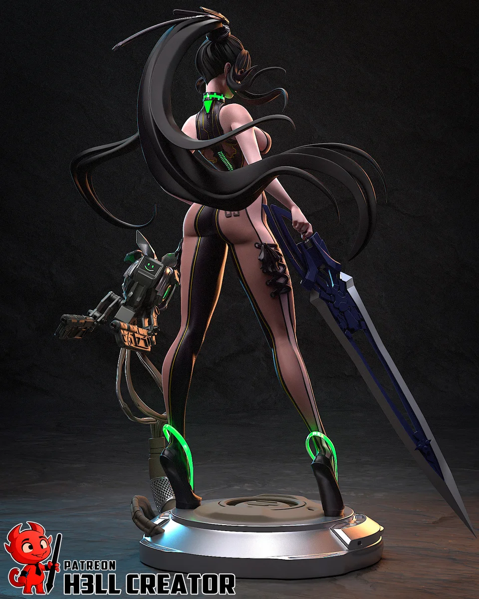 Eve | Fan Art | 3D Printed Resin Model Garage Kit | *Un-Painted* | H3LL Creator 8