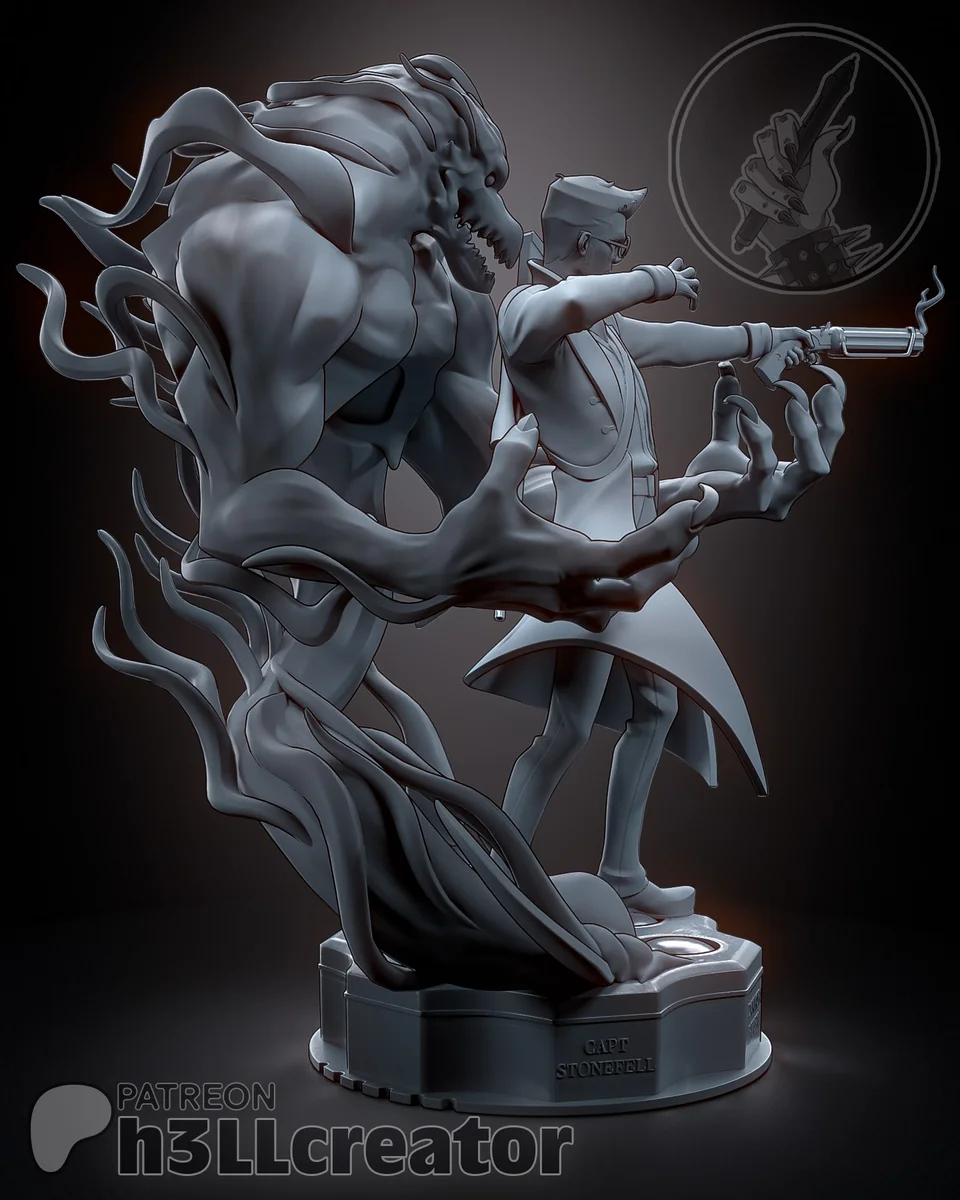 Percival de Rolo | Fan Art | 3D Printed Resin Model Garage Kit | *Un-Painted* | H3LL Creator 4
