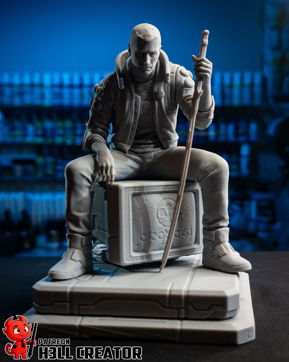Male V | Fan Art | 3D Printed Resin Model Garage Kit | *Un-Painted* | H3LL Creator 9