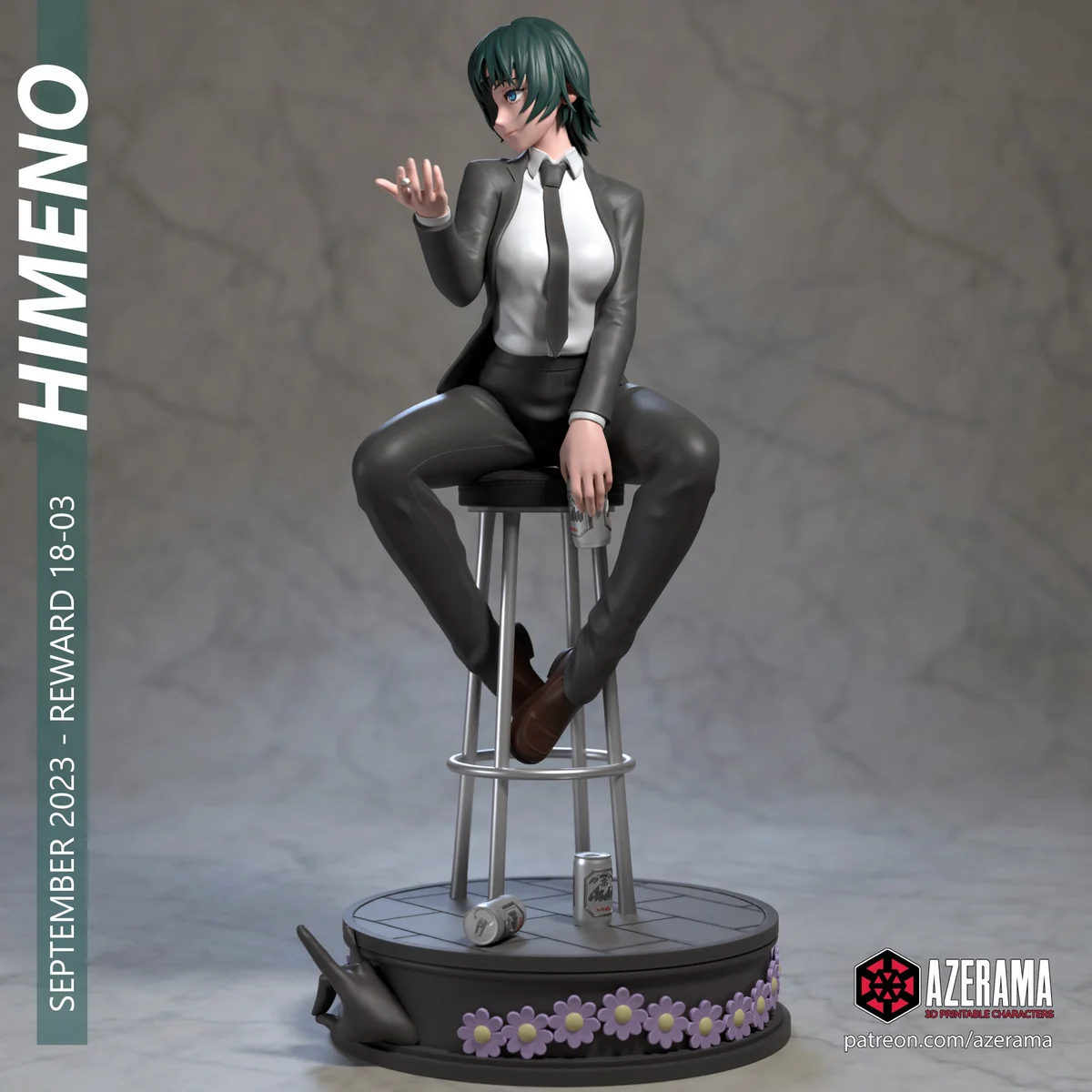 Himeno | Fan Art | 3D Printed Resin Model Garage Kit | *Un-Painted* | Azerama 2