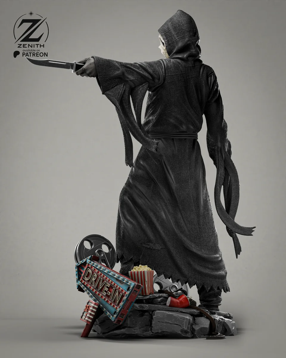 Ghostface | Fan Art | 3D Printed Resin Model Garage Kit | *Un-Painted* | Zenith Studios 5