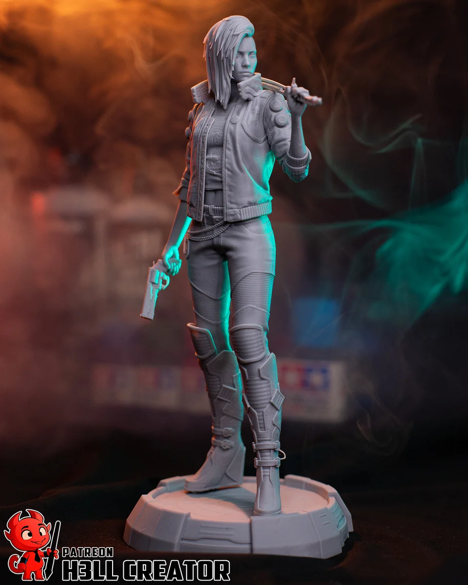 Female V | Fan Art | 3D Printed Resin Model Garage Kit | *Un-Painted* | H3LL Creator 10