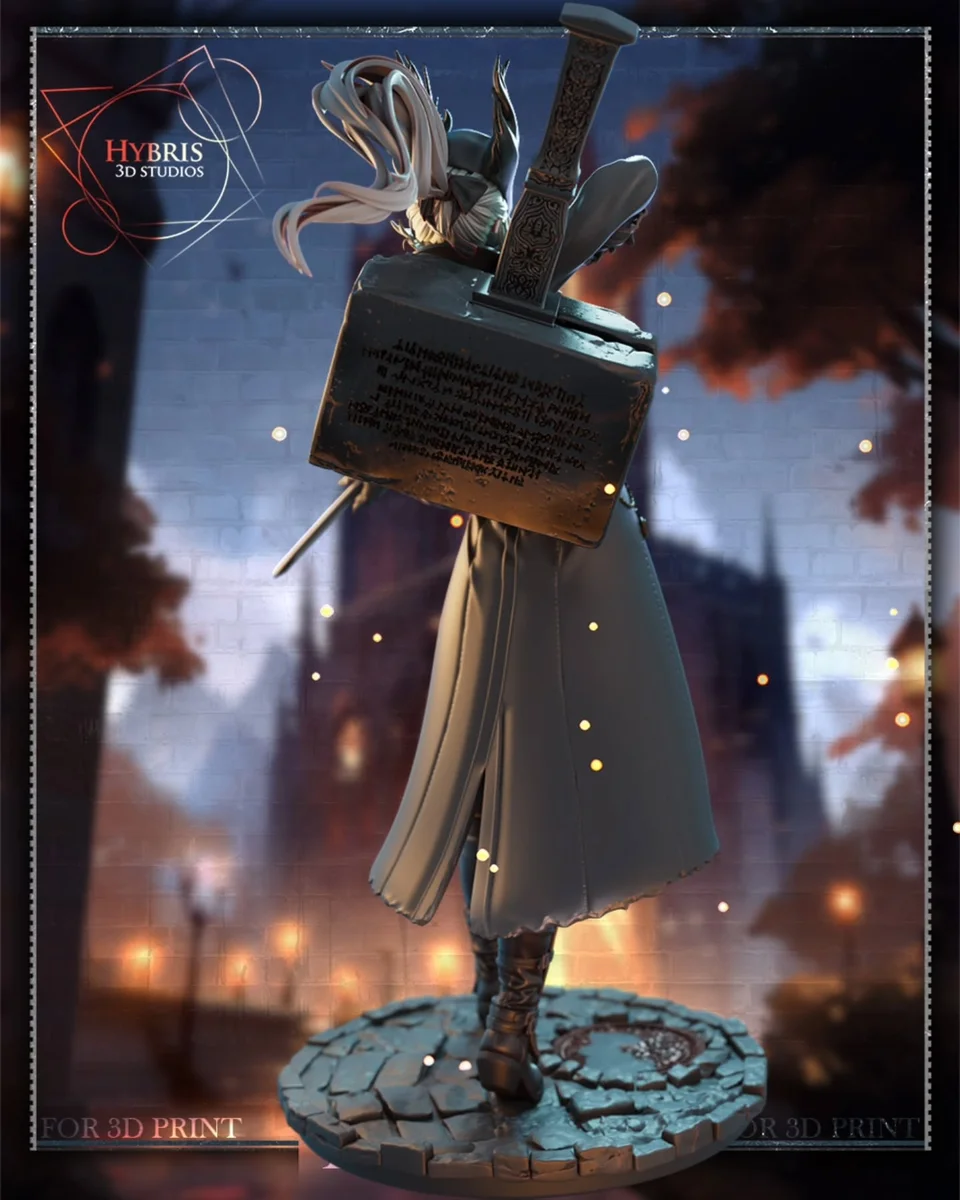 Female Hunter | Fan Art | 3D Printed Resin Model Garage Kit | *Un-Painted* | Hybris Studios 9