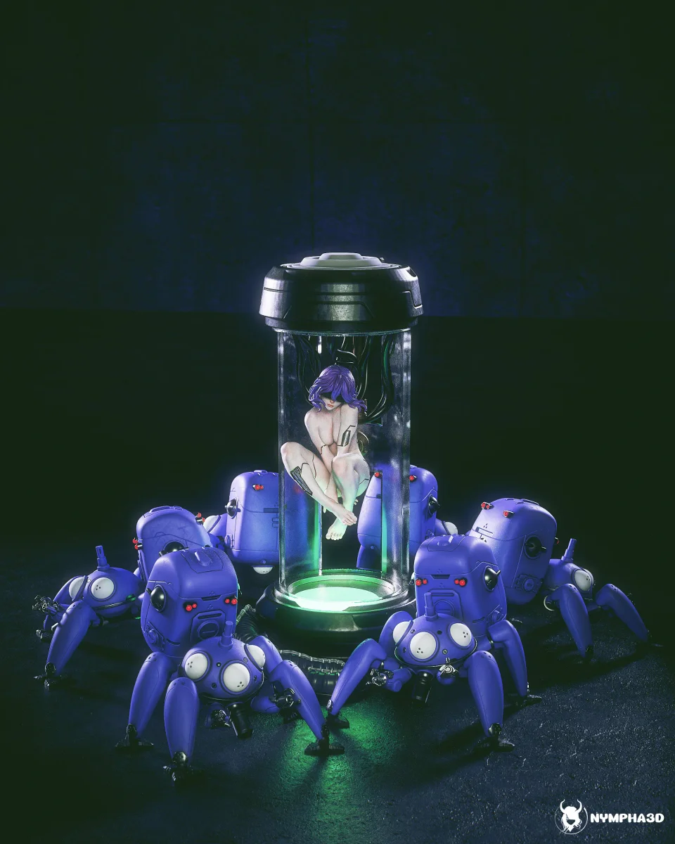 Motoko Kusunagi | Fan Art | 3D Printed Resin Model Garage Kit | *Un-Painted* | Nympha3D 3
