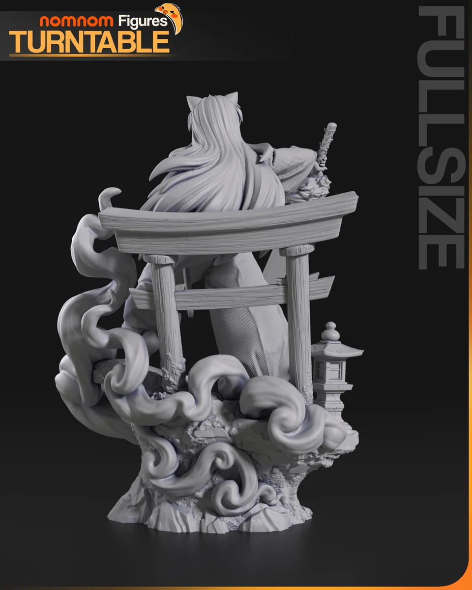 Inuyasha | Fan Art | 3D Printed Resin Model Garage Kit | *Un-Painted* | Nomnom 11