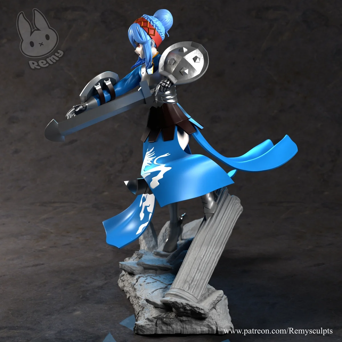 Virginia | Fan Art | 3D Printed Resin Model Garage Kit | *Un-Painted* | Remy Sculpts 3