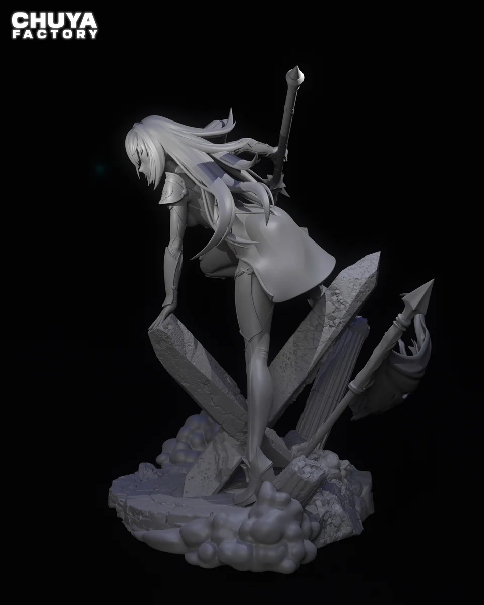 Scathach | Fan Art | 3D Printed Resin Model Garage Kit | *Un-Painted* | Chuya Factory 12