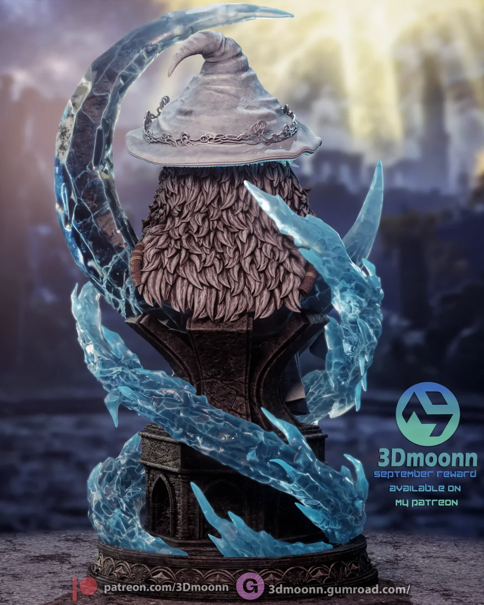 Ranni The Witch | Fan Art | 3D Printed Resin Model Garage Kit | *Un-Painted* | 3DMoonn 6