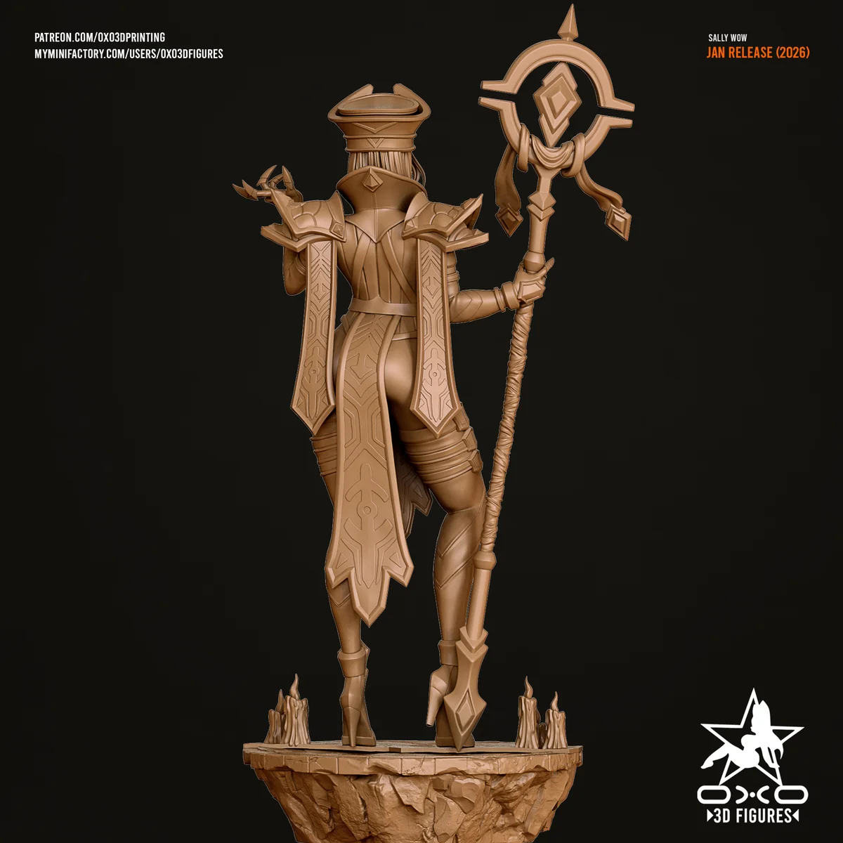 Sally Whitemane | Fan Art | 3D Printed Resin Model Garage Kit | *Un-Painted* | OXO3D 6