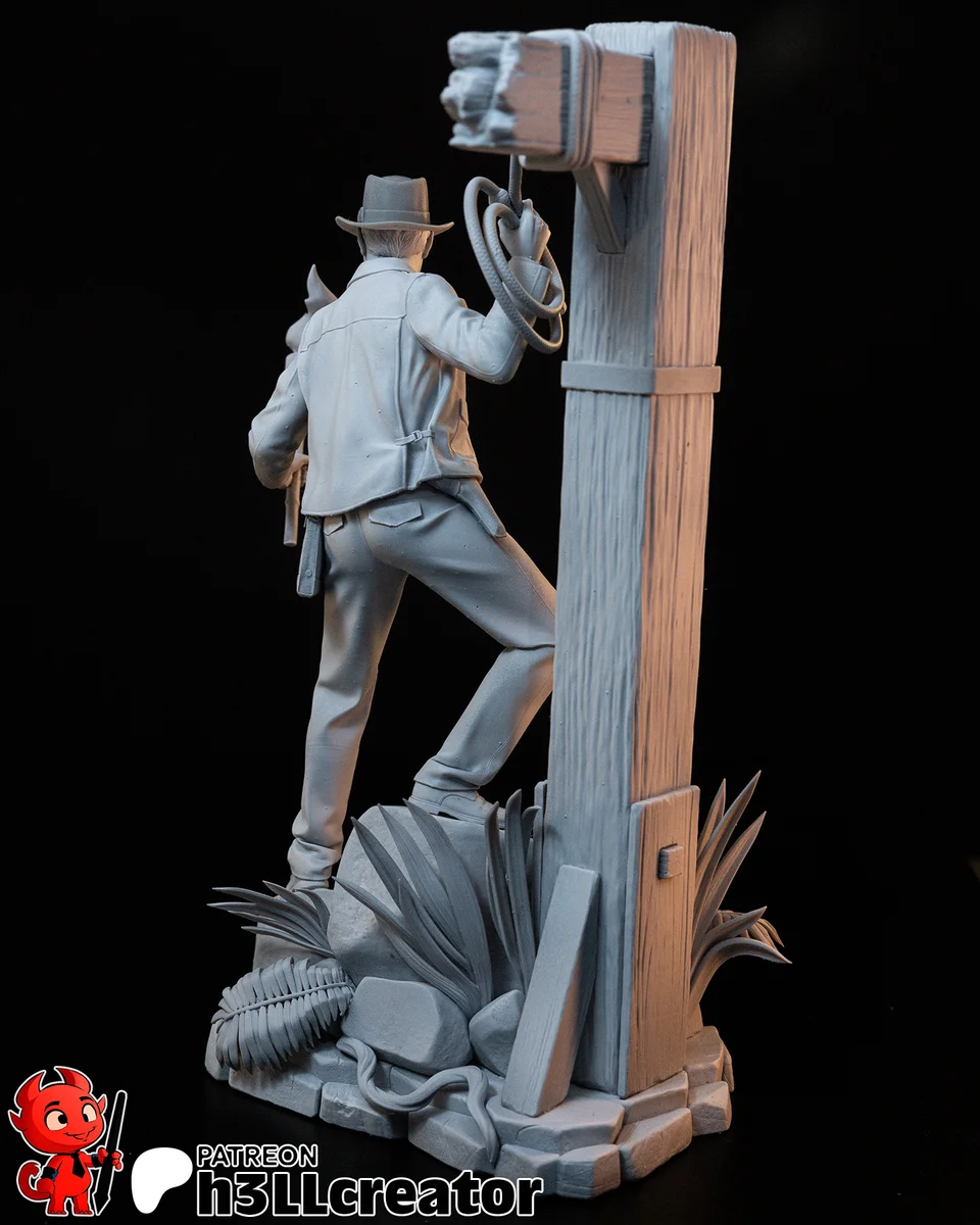 Indiana Jones | Fan Art | 3D Printed Resin Model Garage Kit | *Un-Painted* | H3LL Creator 11