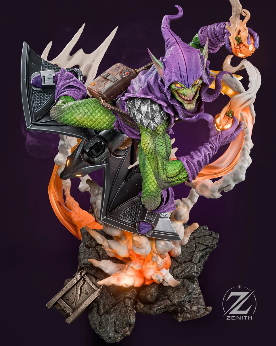 Green Goblin | Fan Art | 3D Printed Resin Model Garage Kit | *Un-Painted* | Zenith Studios 9