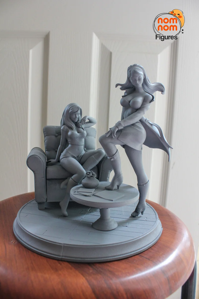 Mary Jane and Gwen Stacy | Fan Art | 3D Printed Resin Model Garage Kit | *Un-Painted* | Nomnom 7