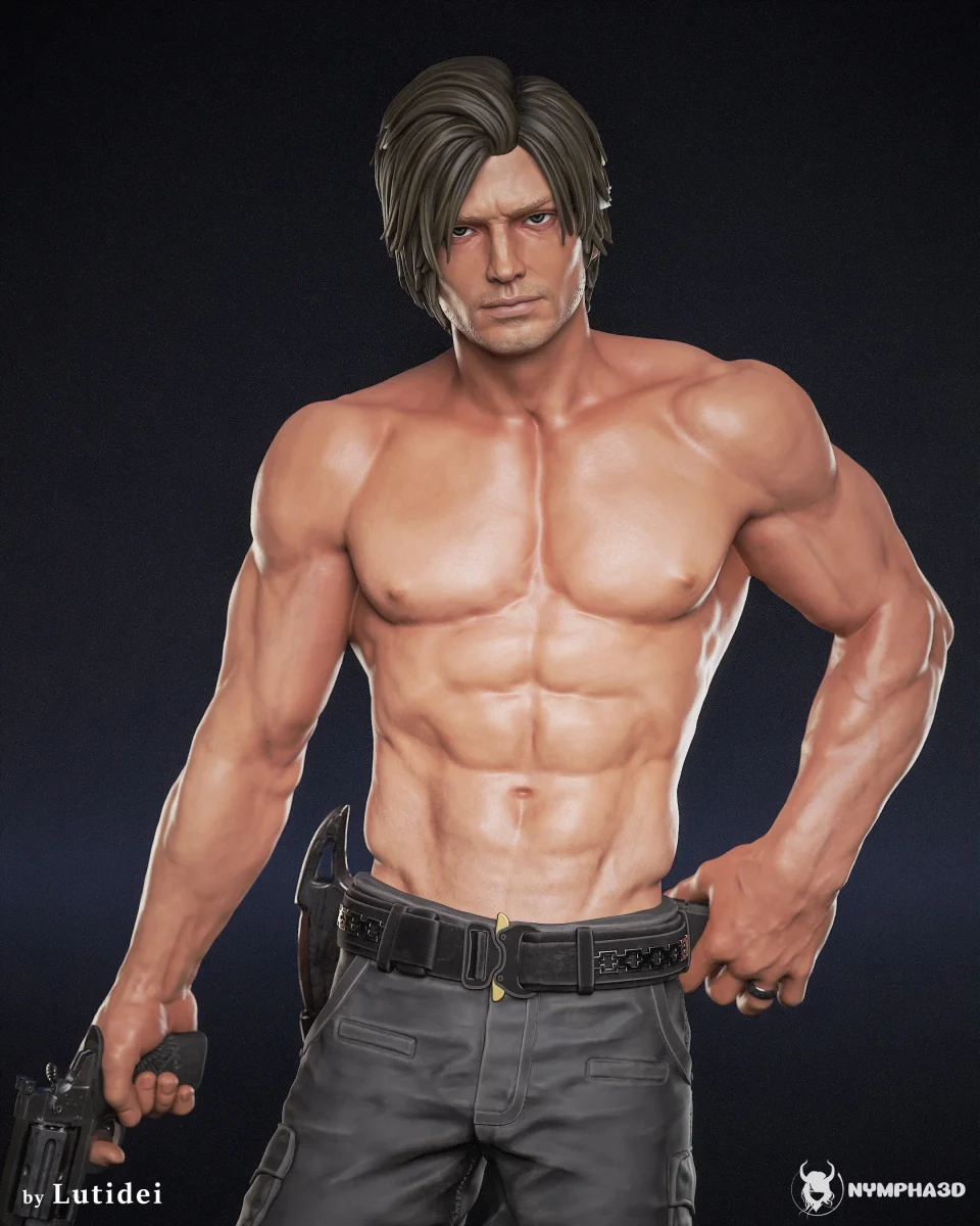 Leon Kennedy | Fan Art | 3D Printed Resin Model Garage Kit | *Un-Painted* | Nympha3D 9