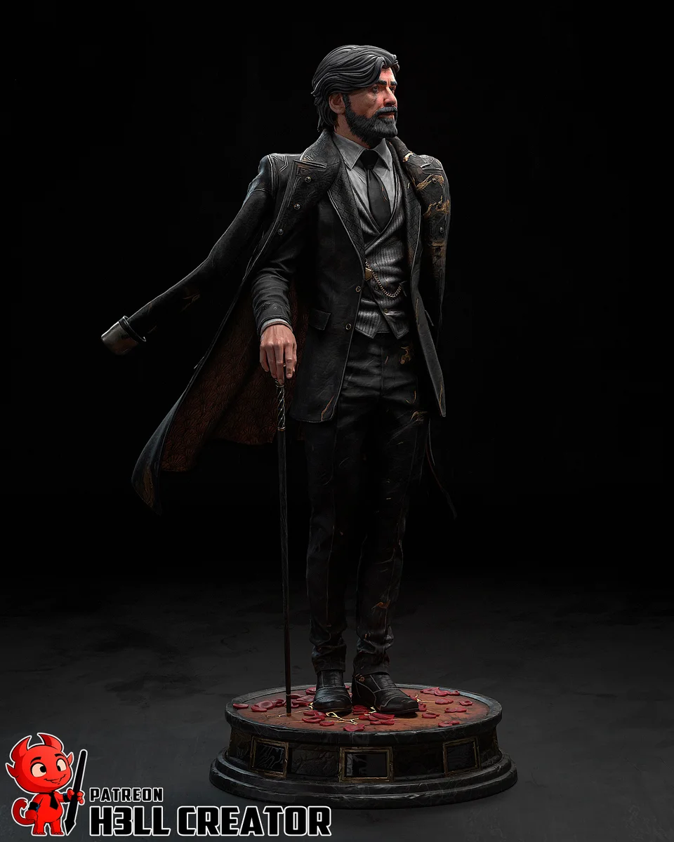Renoir | Fan Art | 3D Printed Resin Model Garage Kit | *Un-Painted* | H3LL Creator 4