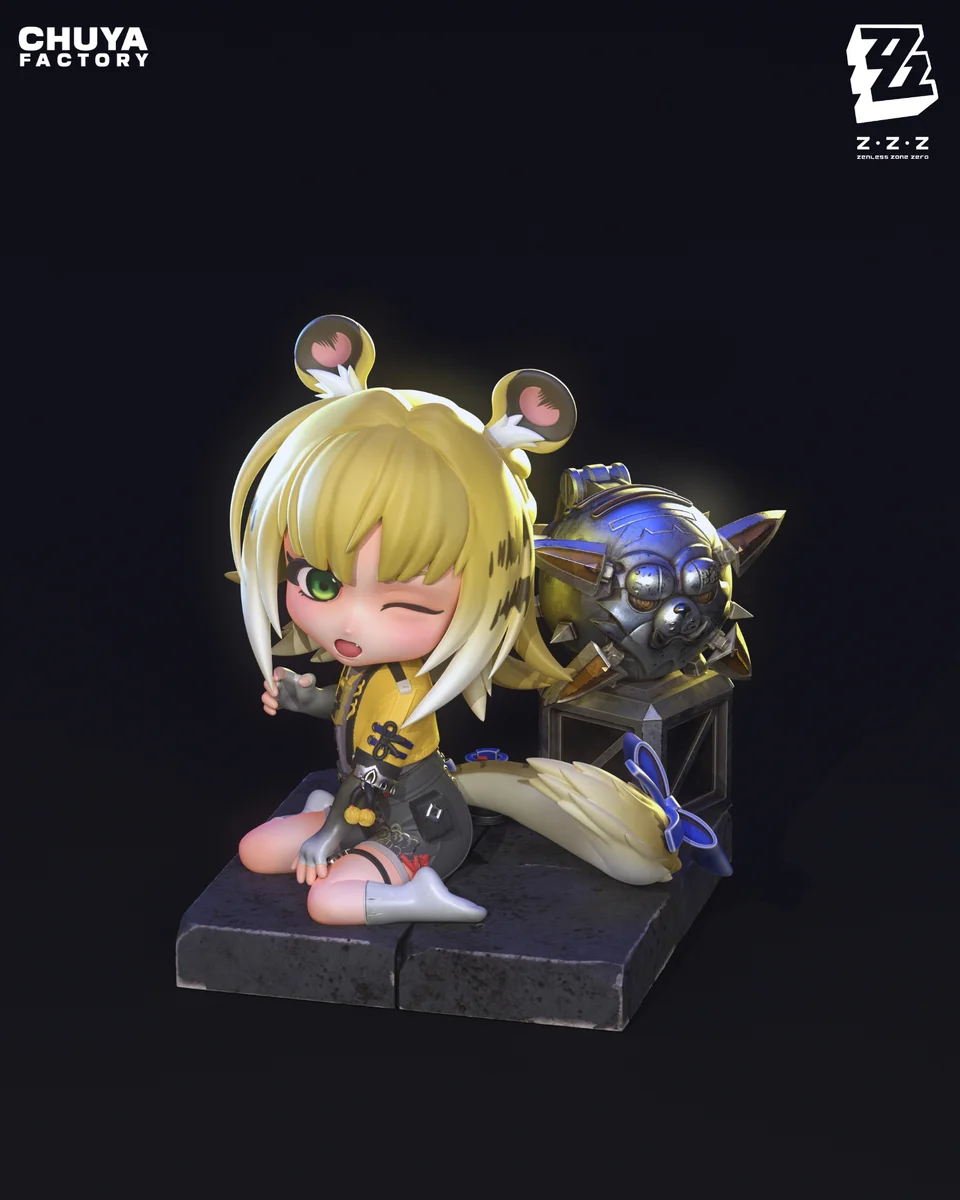 Chibi Ju Fufu | Fan Art | 3D Printed Resin Model Garage Kit | *Un-Painted* | Chuya Factory 4