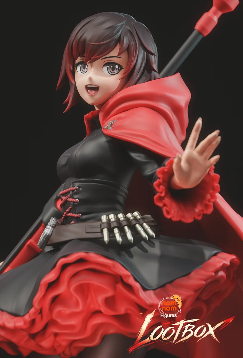 Ruby Rose | Fan Art | 3D Printed Resin Model Garage Kit | *Un-Painted* | Nomnom 4