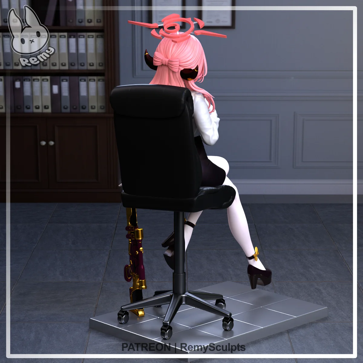 Rikuhachima Aru | Fan Art | 3D Printed Resin Model Garage Kit | *Un-Painted* | Remy Sculpts 3