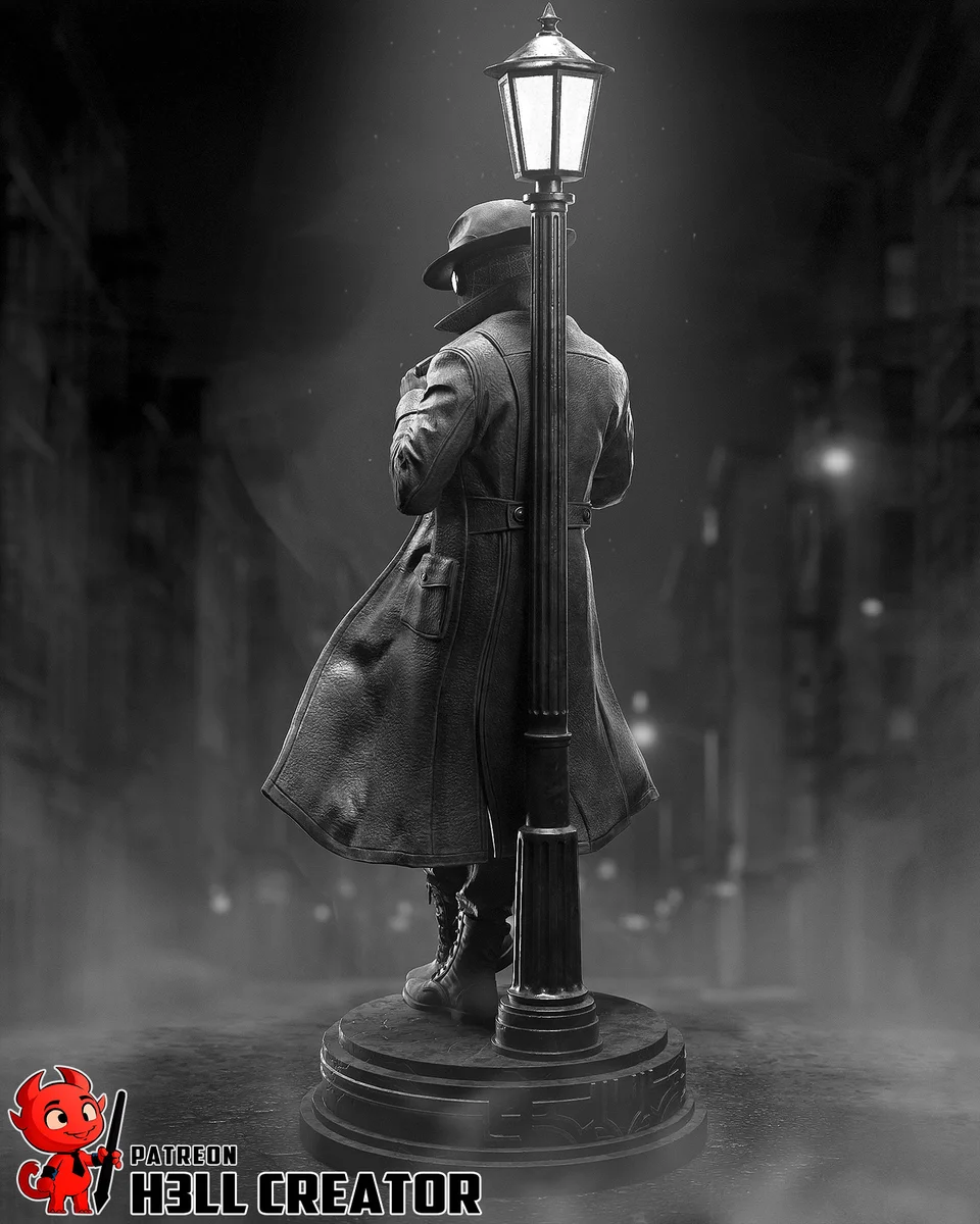 Spider Noir | Fan Art | 3D Printed Resin Model Garage Kit | *Un-Painted* | H3LL Creator 8