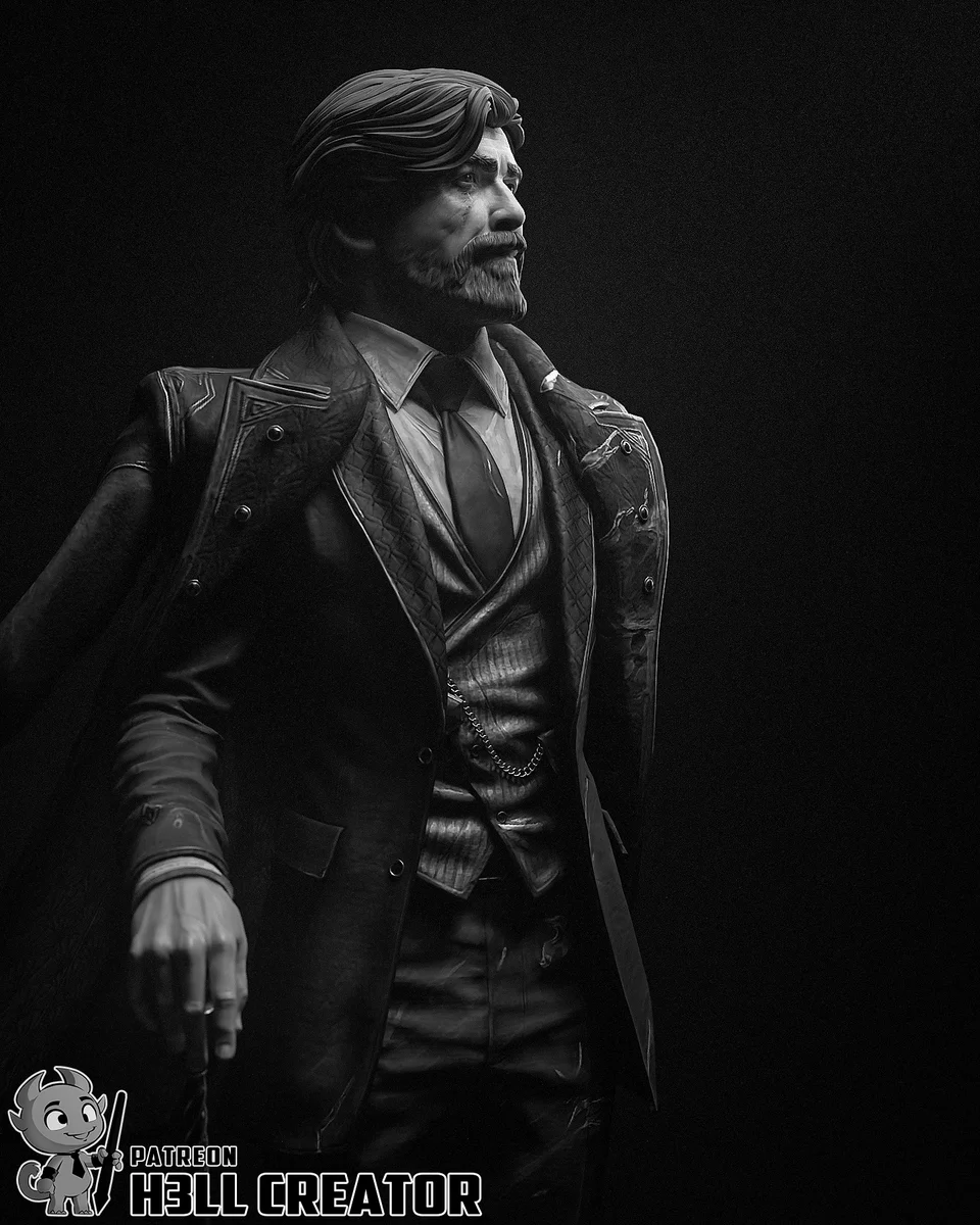 Renoir | Fan Art | 3D Printed Resin Model Garage Kit | *Un-Painted* | H3LL Creator 3