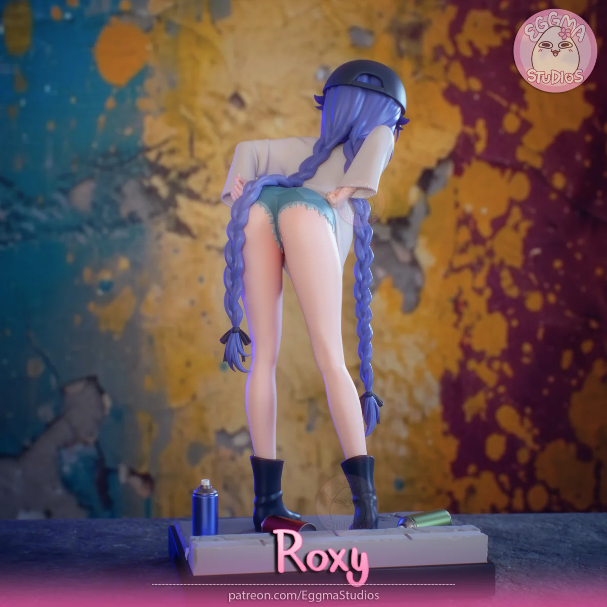 Roxy | Fan Art | 3D Printed Resin Model Garage Kit | *Un-Painted* | EggmaStudios 15
