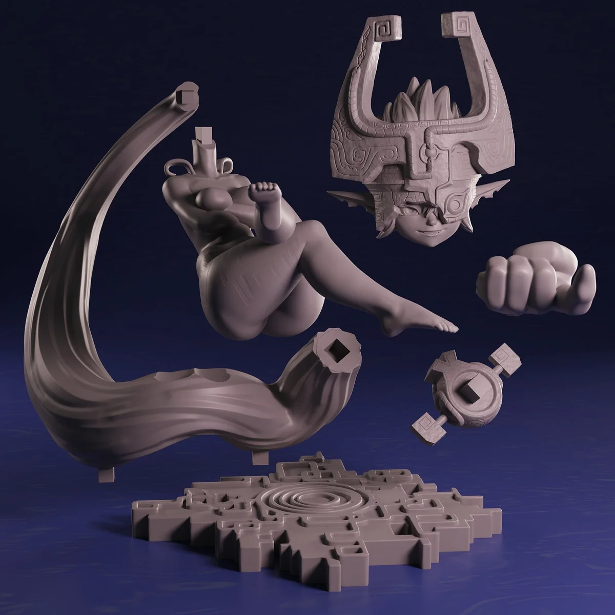 Imp Princess | Fan Art | 3D Printed Resin Model Garage Kit | *Un-Painted* | Polybits 7