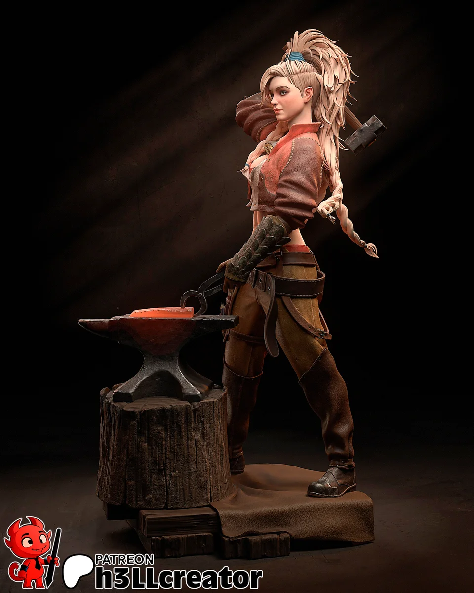 Gemma | Fan Art | 3D Printed Resin Model Garage Kit | *Un-Painted* | H3LL Creator 5