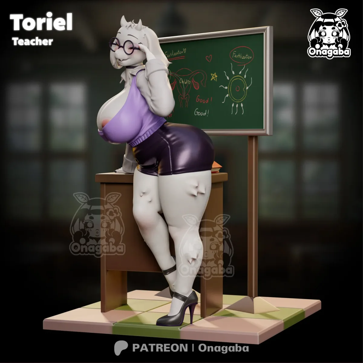 Toriel Teacher | Fan Art | 3D Printed Resin Model Garage Kit | *Un-Painted* | ONAGABA 10