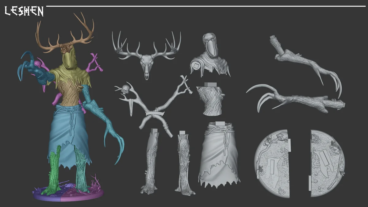 Leshen | Fan Art | 3D Printed Resin Model Garage Kit | *Un-Painted* | Inaki Sculpts 5