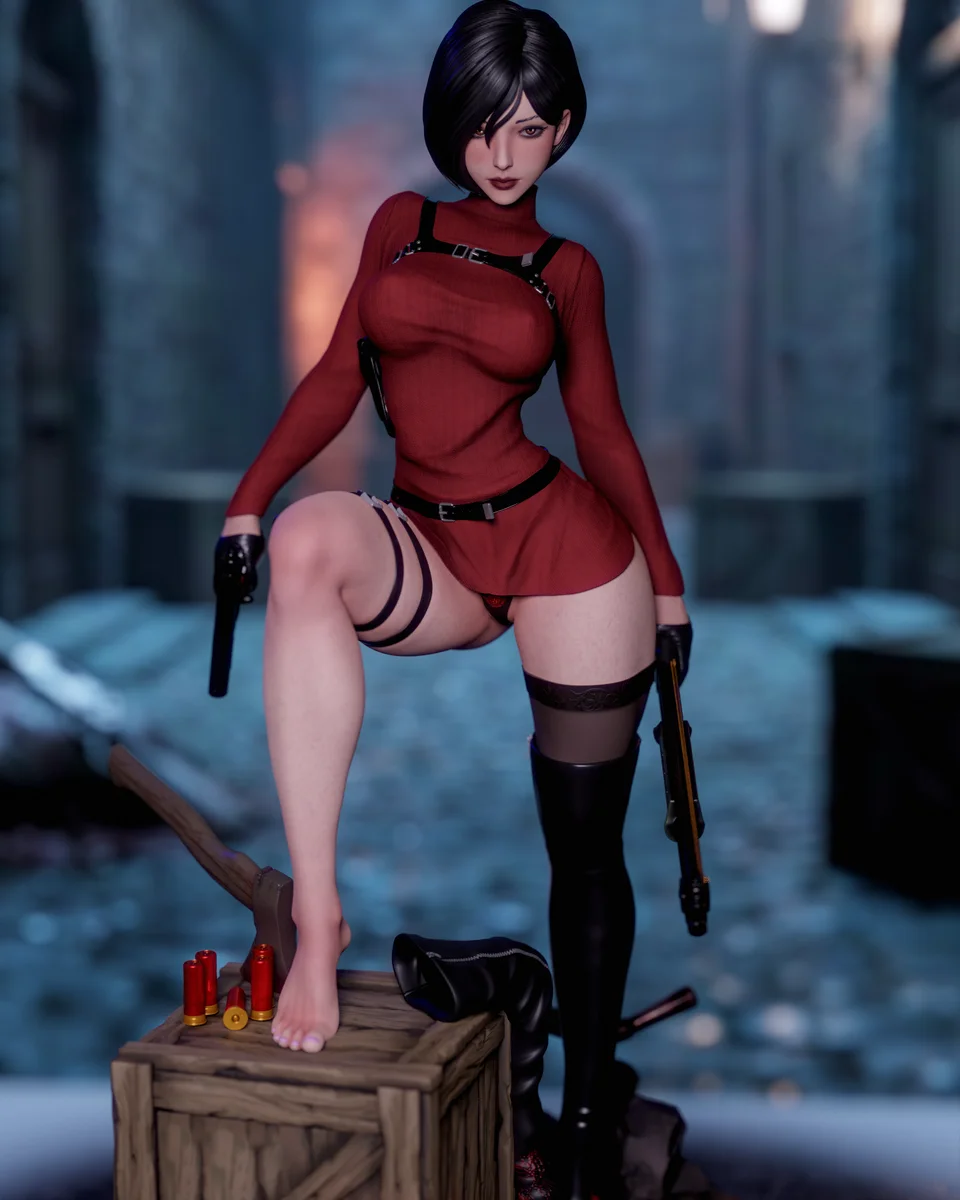 Ada Wong | Fan Art | 3D Printed Resin Model Garage Kit | *Un-Painted* | Momoji 4