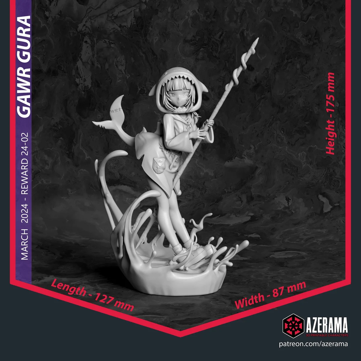 Virtual Girl | Fan Art | 3D Printed Resin Model Garage Kit | *Un-Painted* | Azerama 5