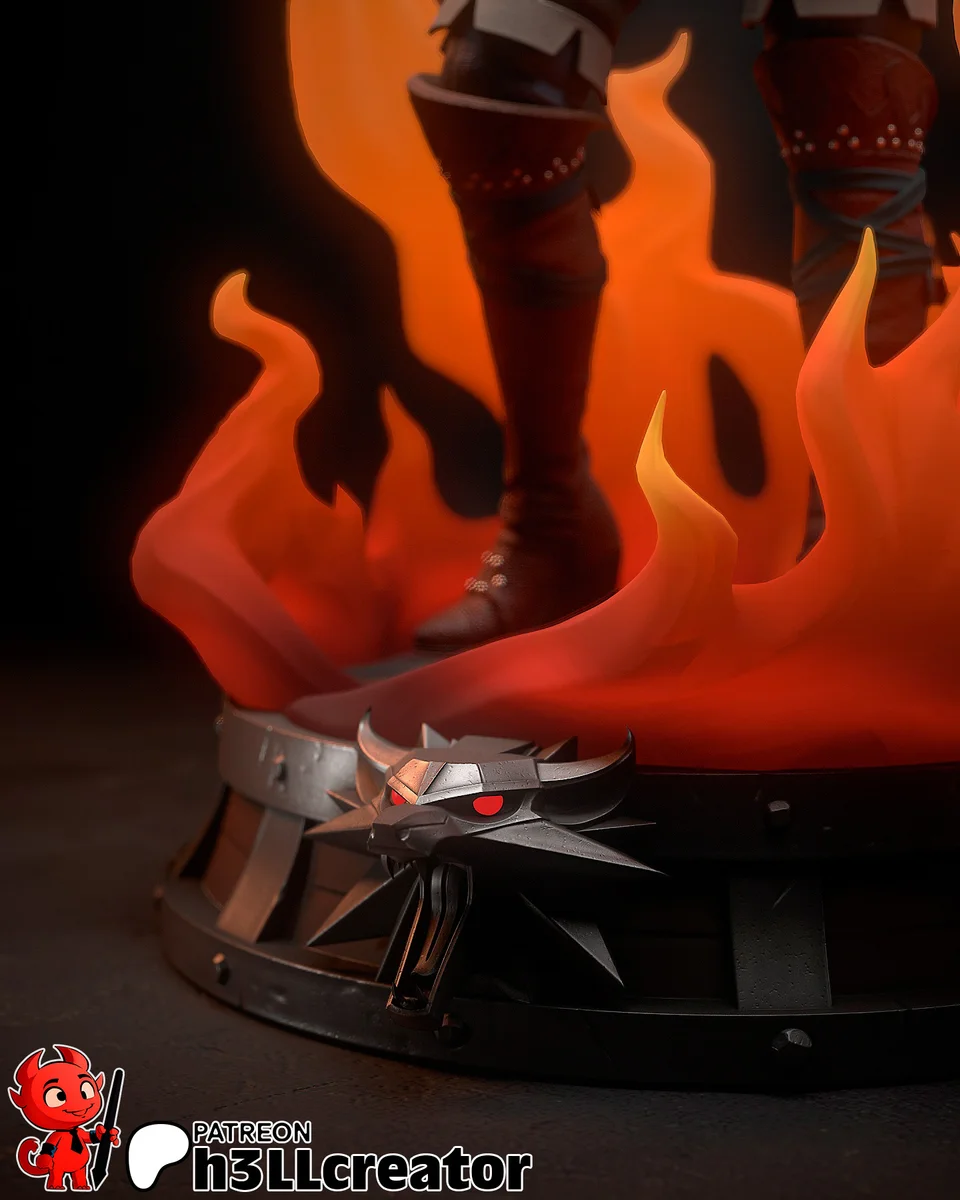 Triss Merigold | Fan Art | 3D Printed Resin Model Garage Kit | *Un-Painted* | H3LL Creator 11