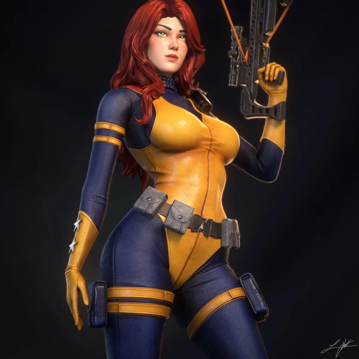 Scarlett | Fan Art | 3D Printed Resin Model Garage Kit | *Un-Painted* | Abe3D 5