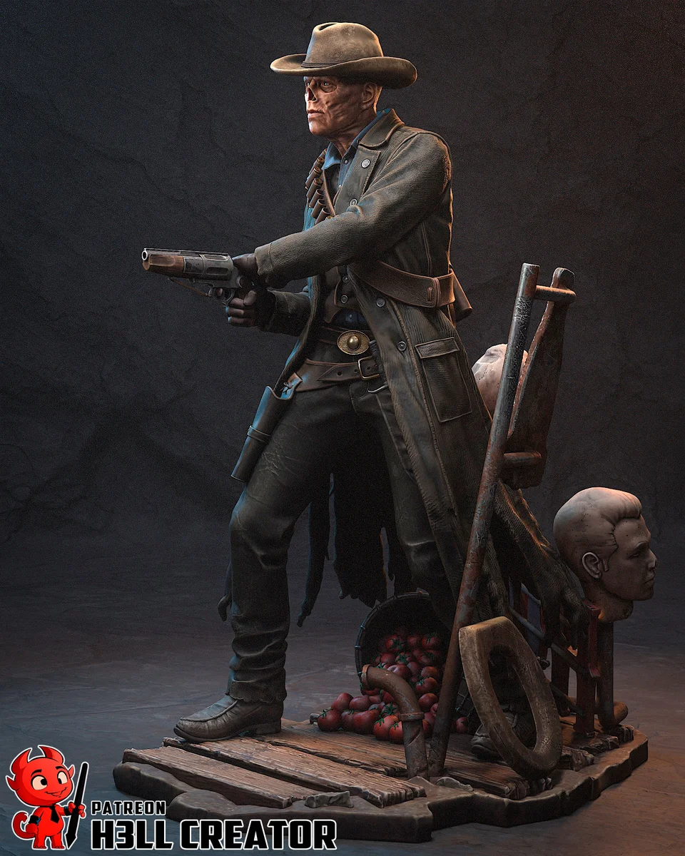 Ghoul | Fan Art | 3D Printed Resin Model Garage Kit | *Un-Painted* | H3LL Creator 6